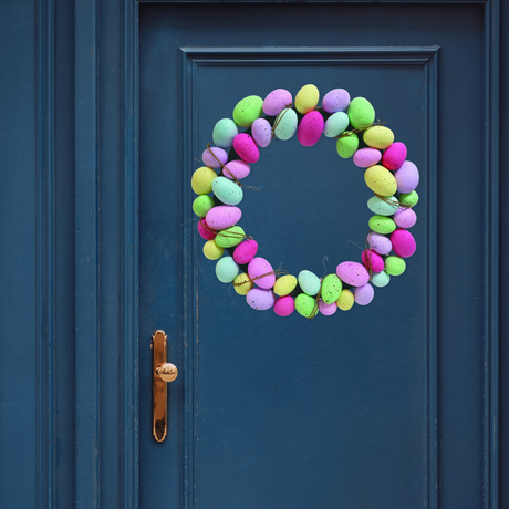 Bright Easter Egg Wreath