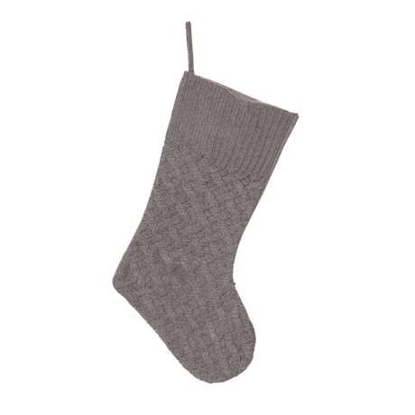 Knit Winter Stockings (Gray, Cream or Red)