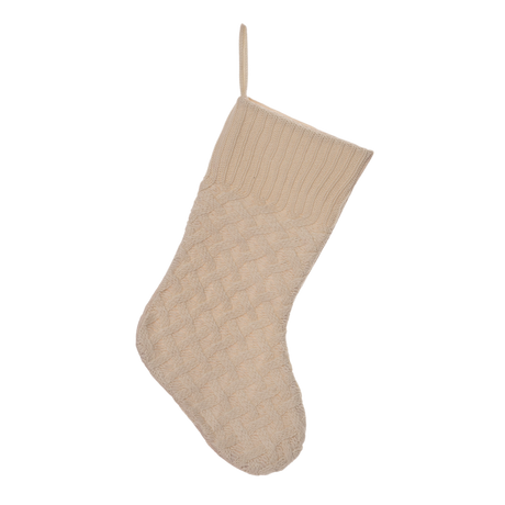 Knit Winter Stockings (Gray, Cream or Red)