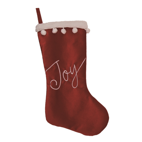Velvet Christmas Stockings (Merry, Joy or Cheer)