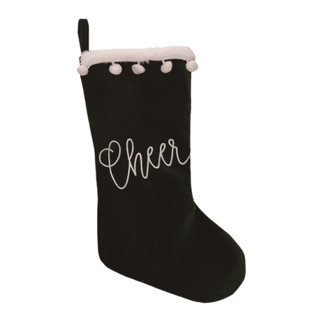 Velvet Christmas Stockings (Merry, Joy or Cheer)
