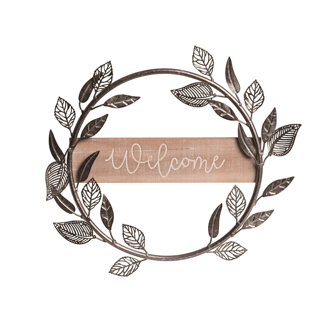 Metal Welcome Wreath