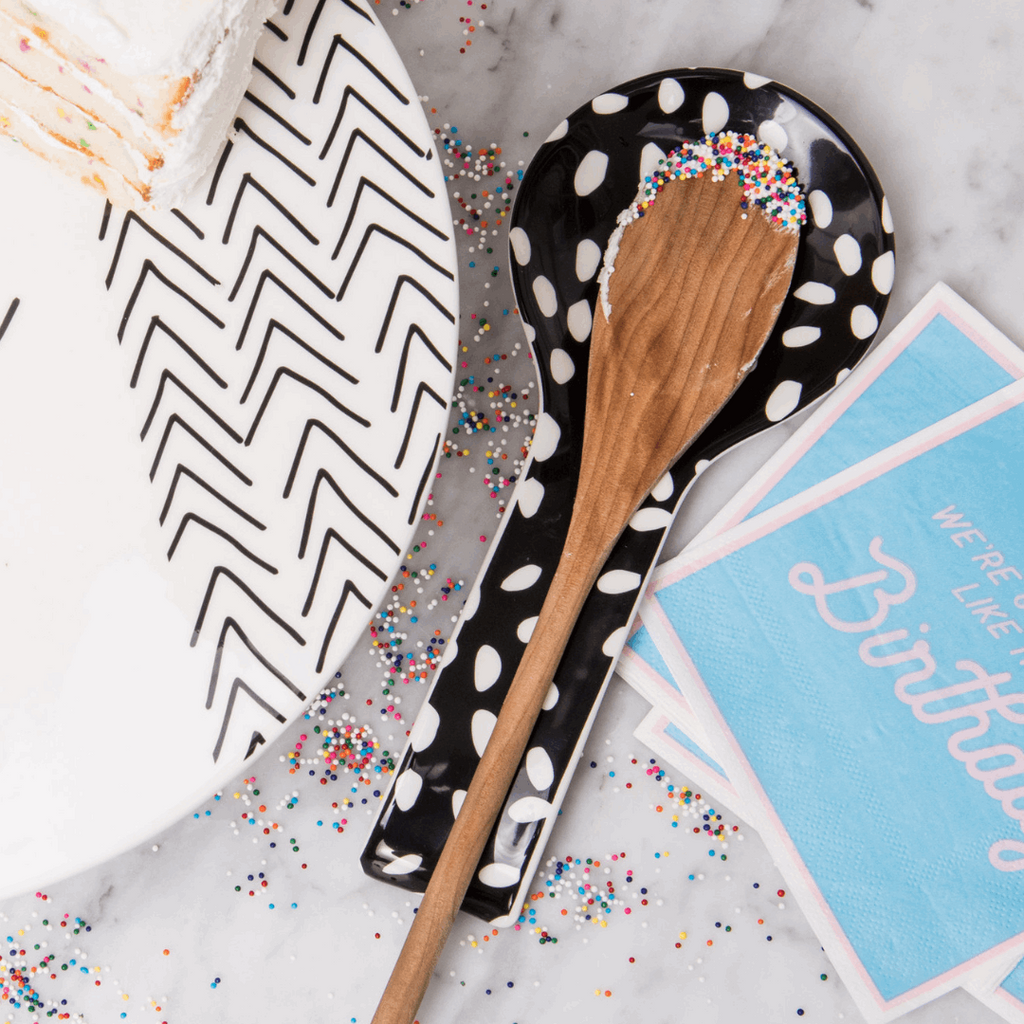 Black & White Spoon Rest