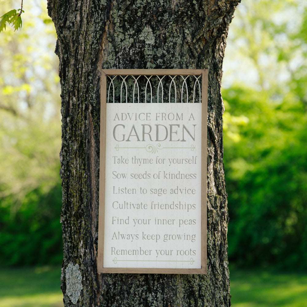 Advice From a Garden Sign