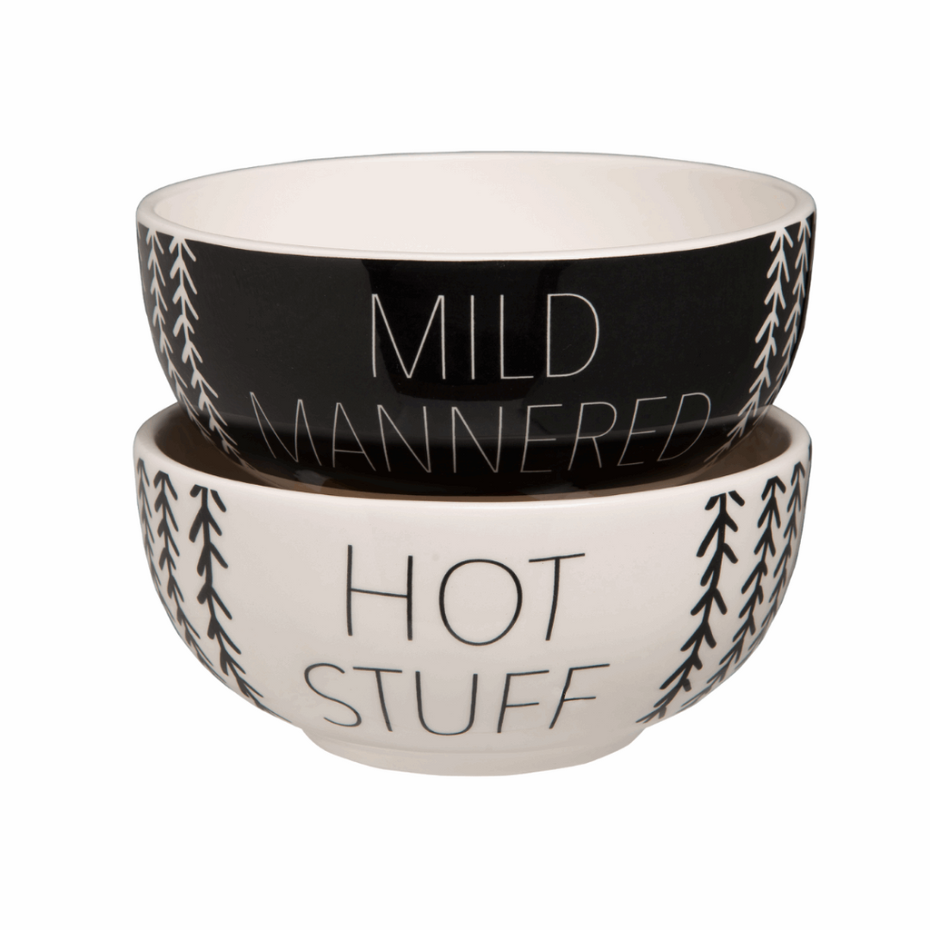 Mild Mannered & Hot Stuff Stacking Bowl Set