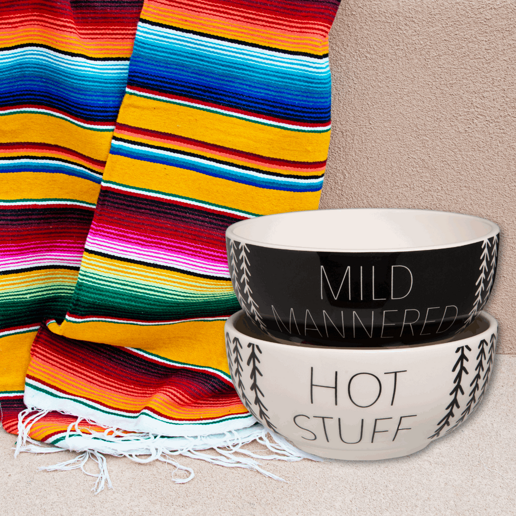 Mild Mannered & Hot Stuff Stacking Bowl Set