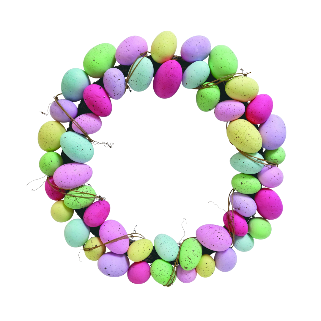 Bright Easter Egg Wreath