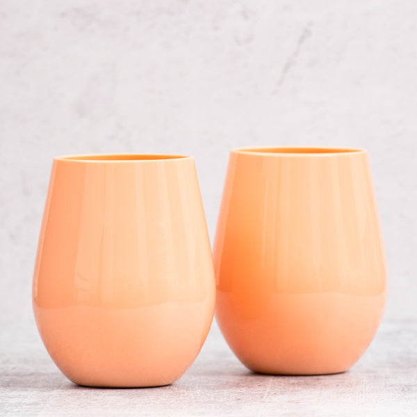 Anywhere Coral Wine Glass Set