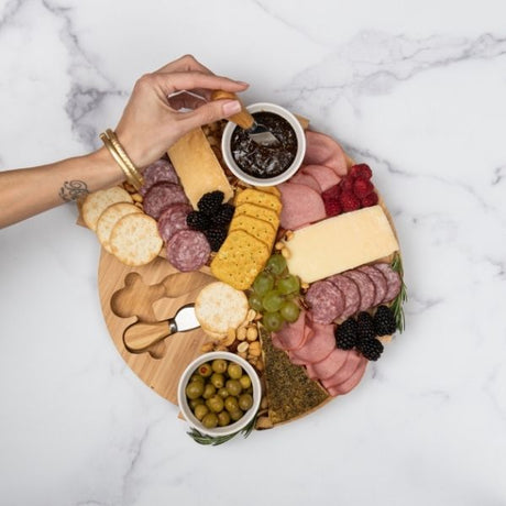 Spiraling Bamboo Cheese Board