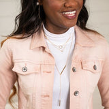 TZ Lariat Bar Necklace