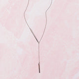 TZ Lariat Bar Necklace
