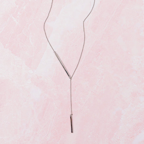 TZ Lariat Bar Necklace