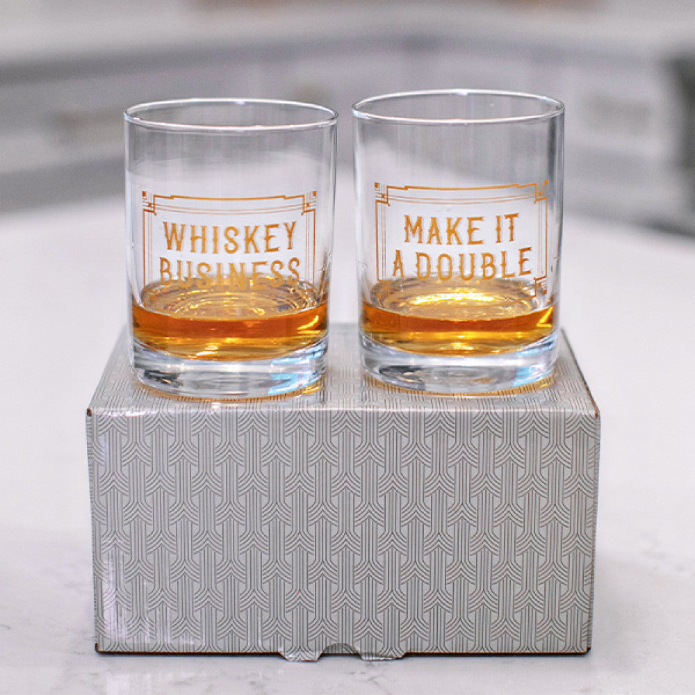 Whiskey Business Rocks Glass Set of 2 – Tate + Zoey