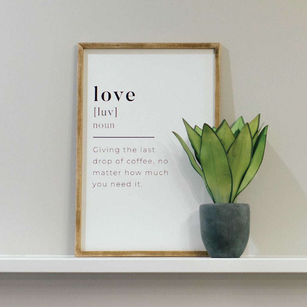 Love Definition Wall Decor