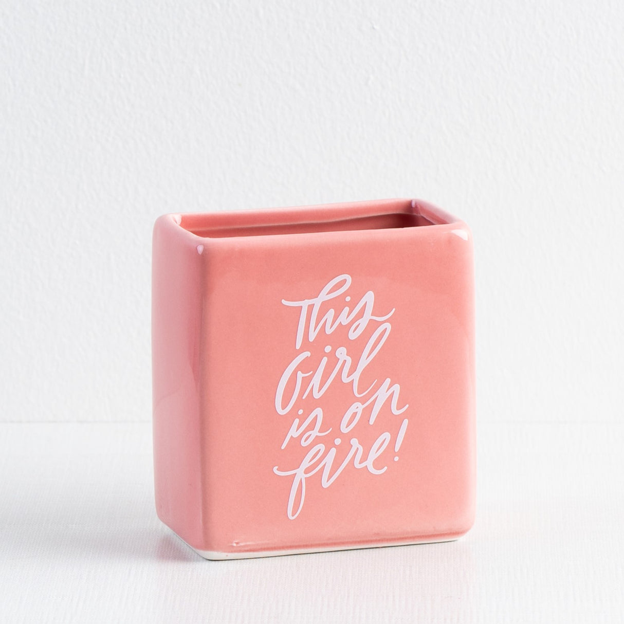 Girl on Fire Bud Vase
