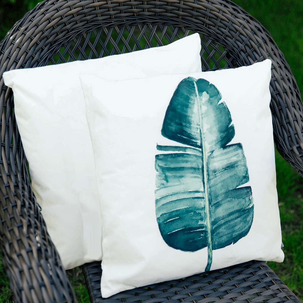 Chic Leaf Outdoor Pillow