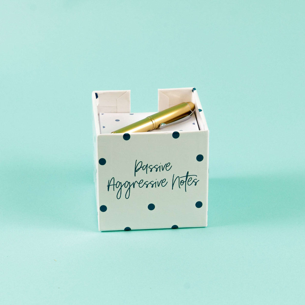 Passive Aggressive Note Cube and Pen Set