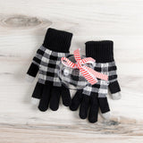 Touchscreen Plaid Gloves Ornament