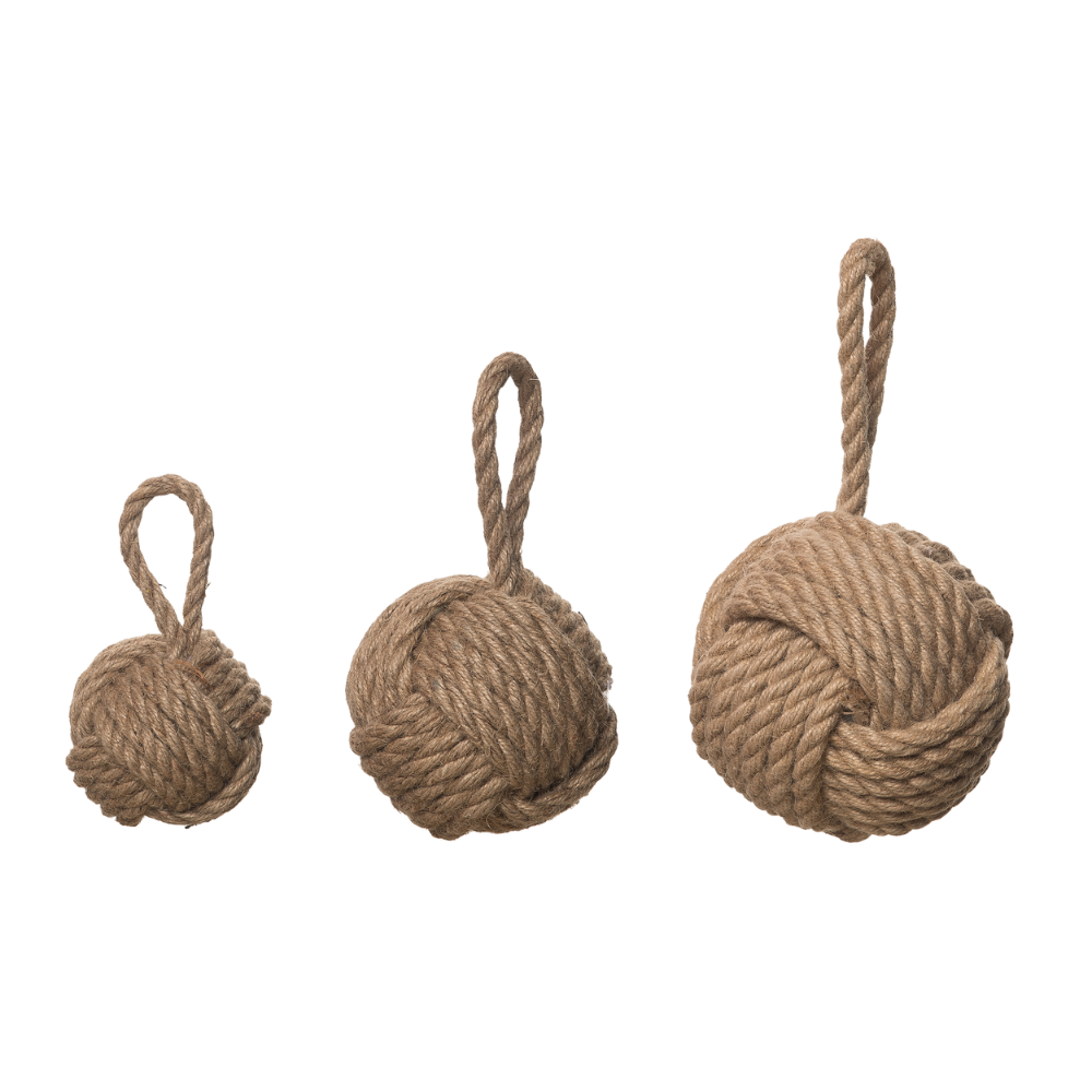 Jute Hanging Knots - Set of 3