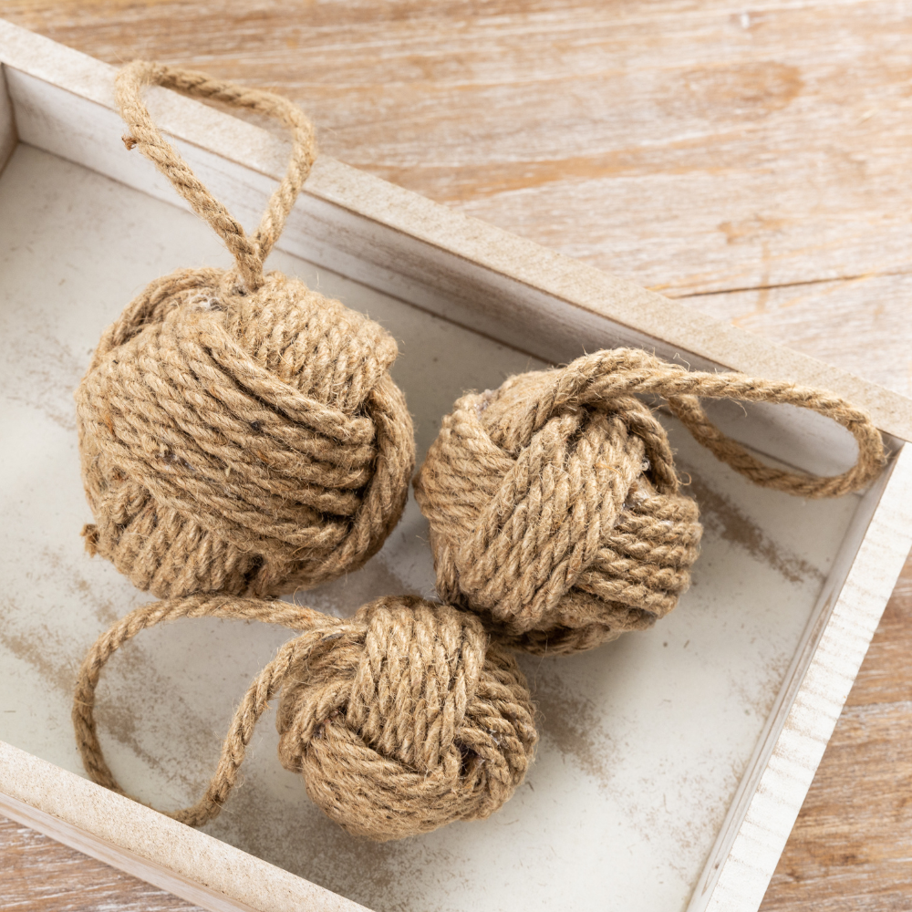Jute Hanging Knots - Set of 3