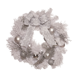 Sparkling Silver Holiday Wreath