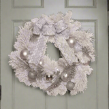 Sparkling Silver Holiday Wreath