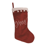 Velvet Christmas Stockings (Merry, Joy or Cheer)