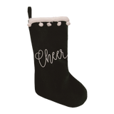 Velvet Christmas Stockings (Merry, Joy or Cheer)