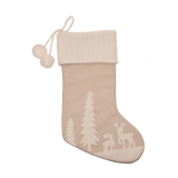 Reindeer Holiday Stockings (Green or Cream)