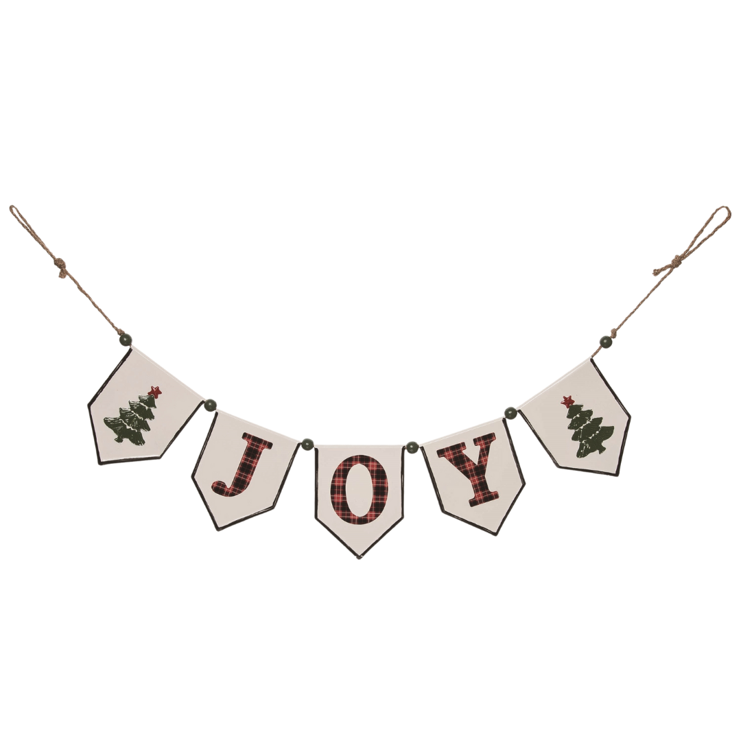 Metal Joy Pennant Banner