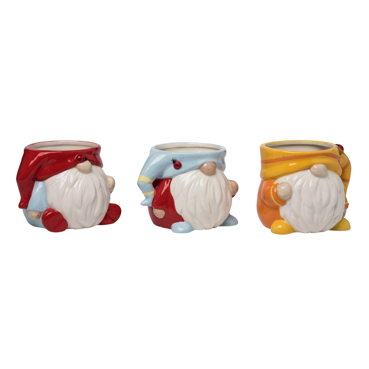 Cheerful Garden Gnome Planters