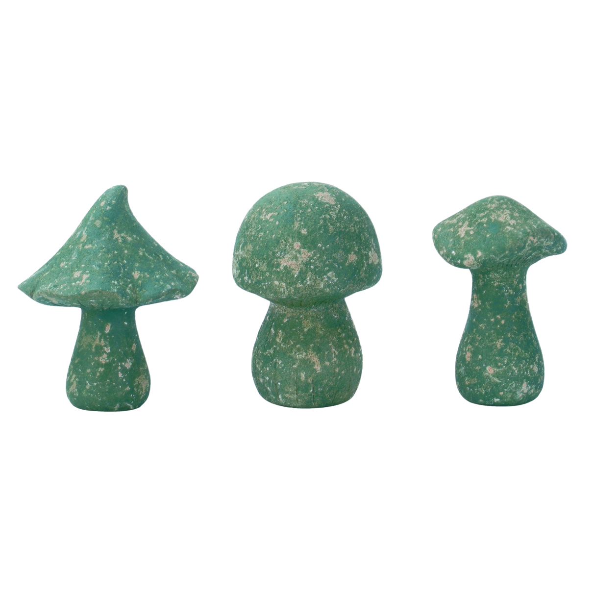 Rustic Weathered Mushroom Decor Set