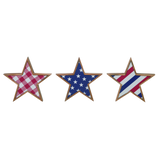 Wooden Framed Pattern Stars