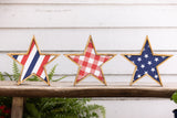 Wooden Framed Pattern Stars