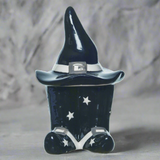 Spice & Spell Witch Hat & Boot Salt & Pepper Shaker Set