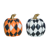 Patchwork Diamond Pumpkin Set of 2