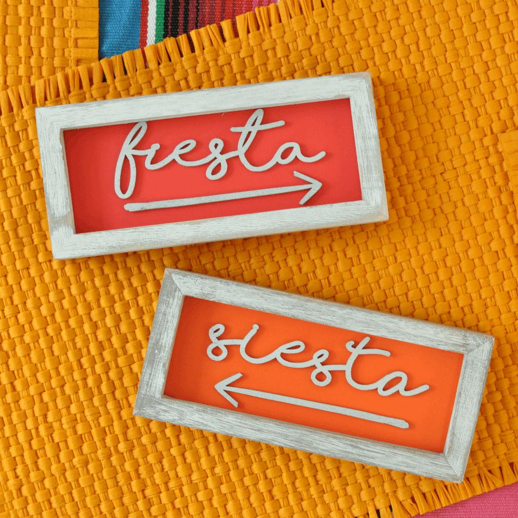 Fiesta and Siesta Sign Set