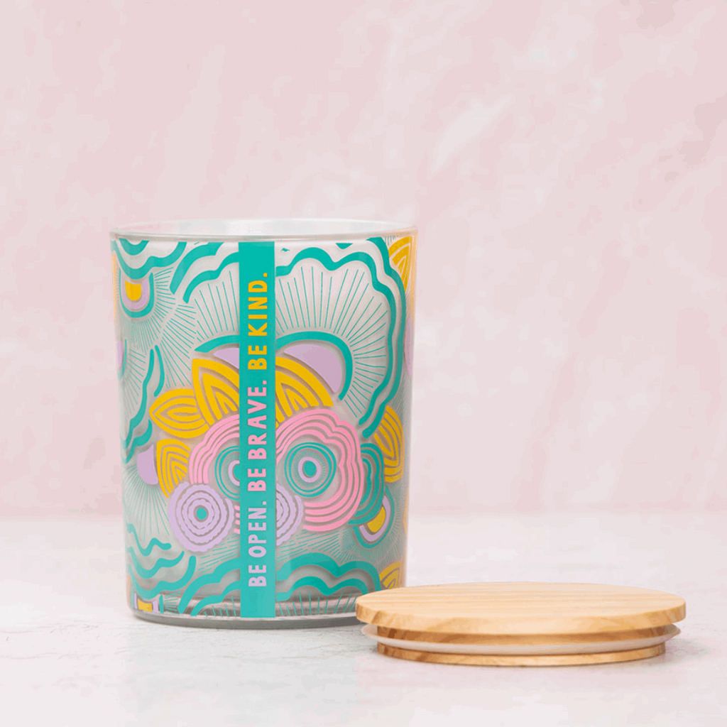 Mindful Floral Candle