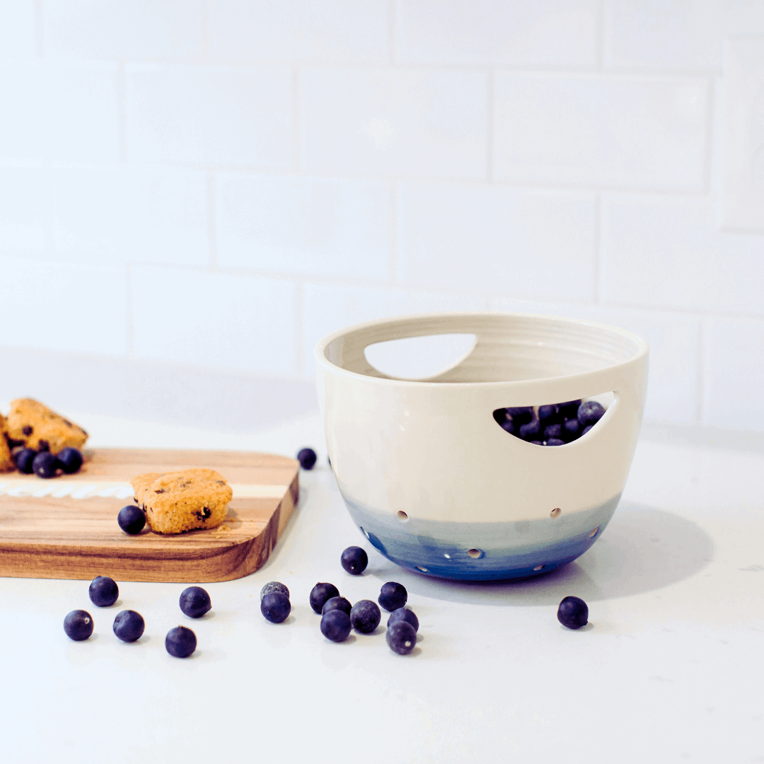 Gather Stoneware Artisan Strainer