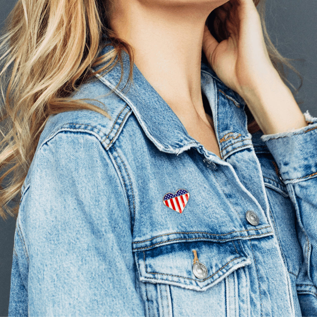 Brave Hearts Patriotic Pin