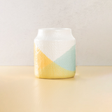 Yellow and Blue Ombre Artisan Vase