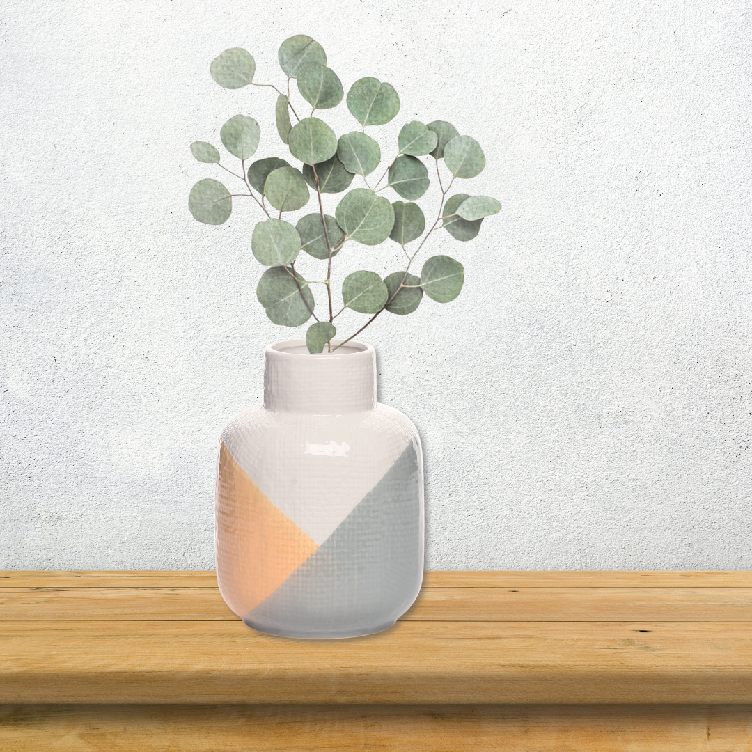 Yellow Haze Watercolor Vase