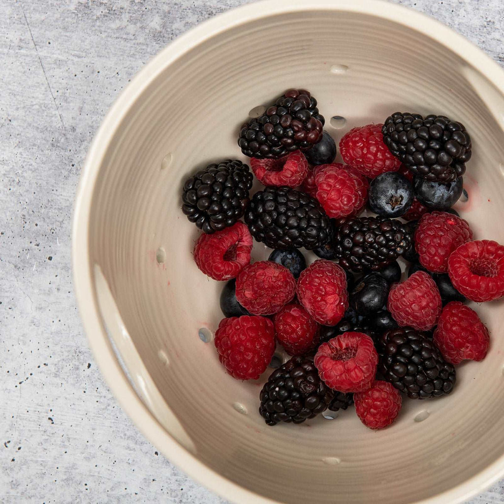 Gather Stoneware Artisan Strainer