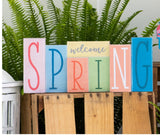 Double Your Decor Easter/Spring Word Block Decor