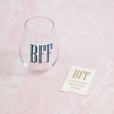 BFF Affectionate Abbreviation Wine Glass