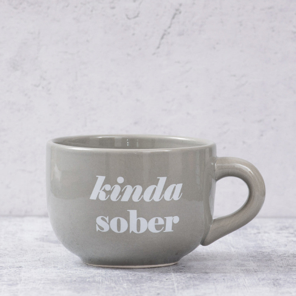 Kinda Sober Cappuccino Mug