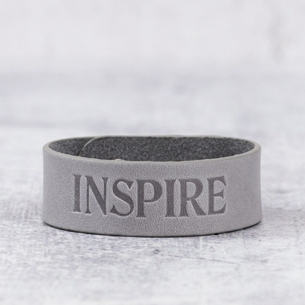 Inspire Leather Snap Bracelet