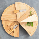 Spiraling Bamboo Cheese Board