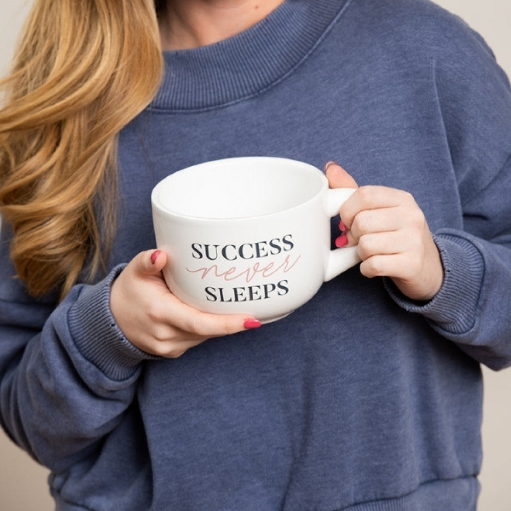 Success Never Sleeps Cappuccino Mug