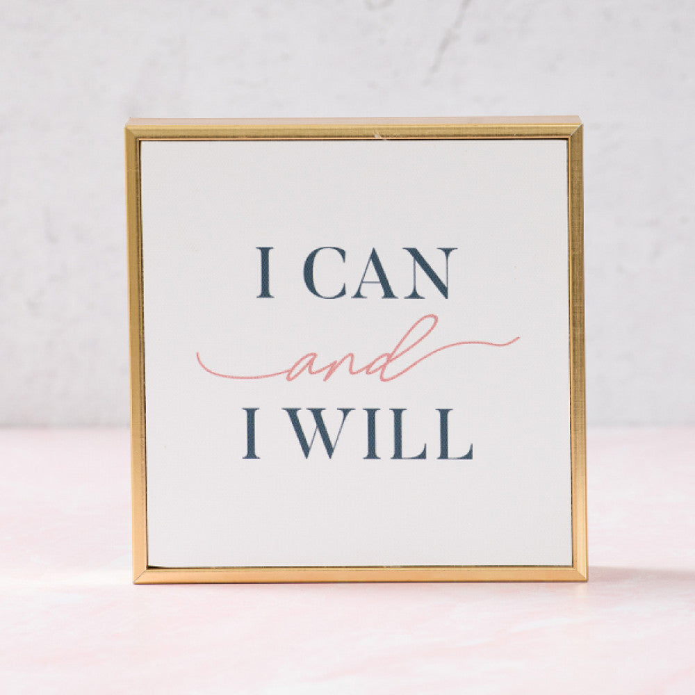 I Can and I Will Quotable Canvas